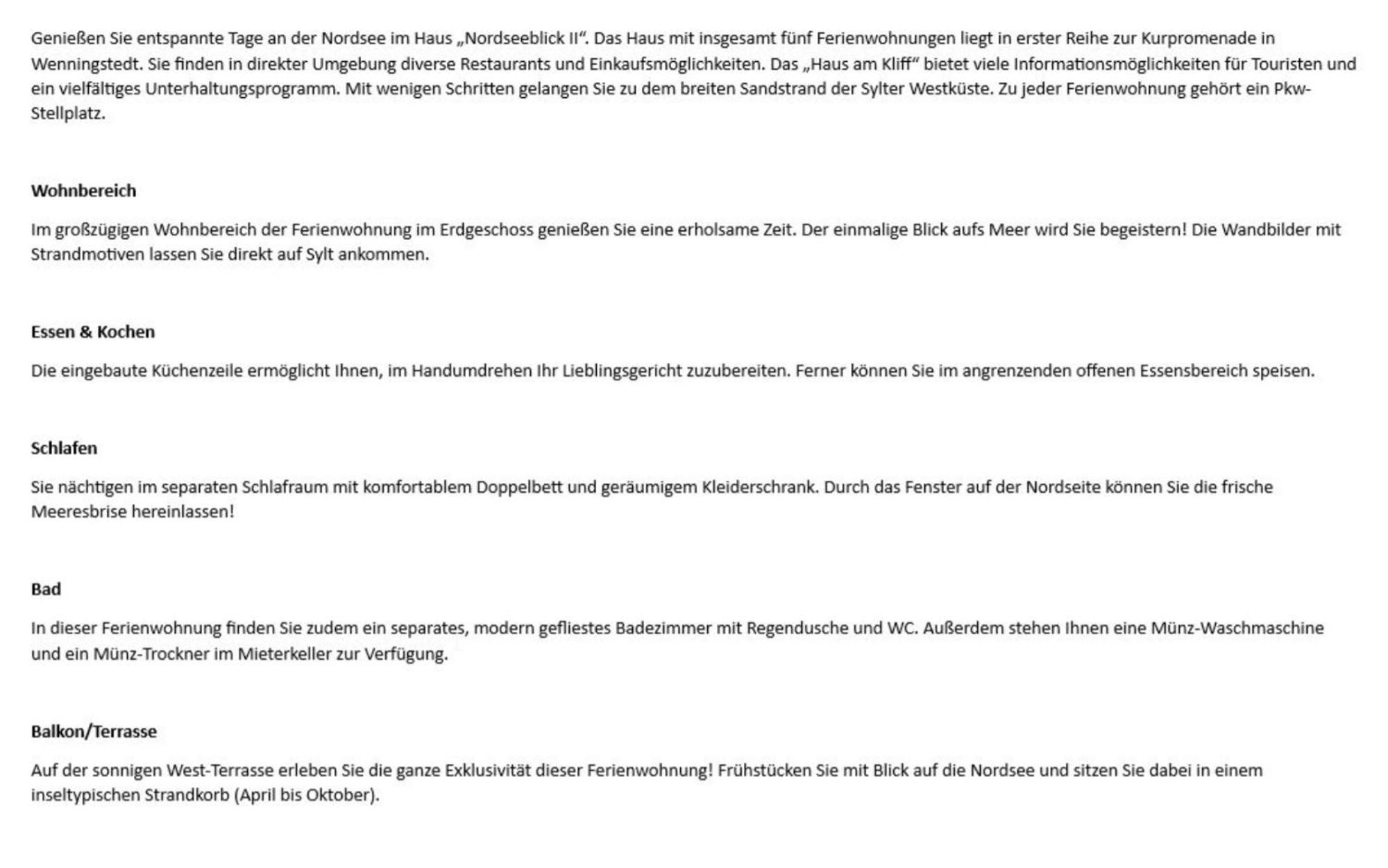 Nordseeblick II - Duenenstr 21, App 1 Wenningstedt-Braderup Esterno foto